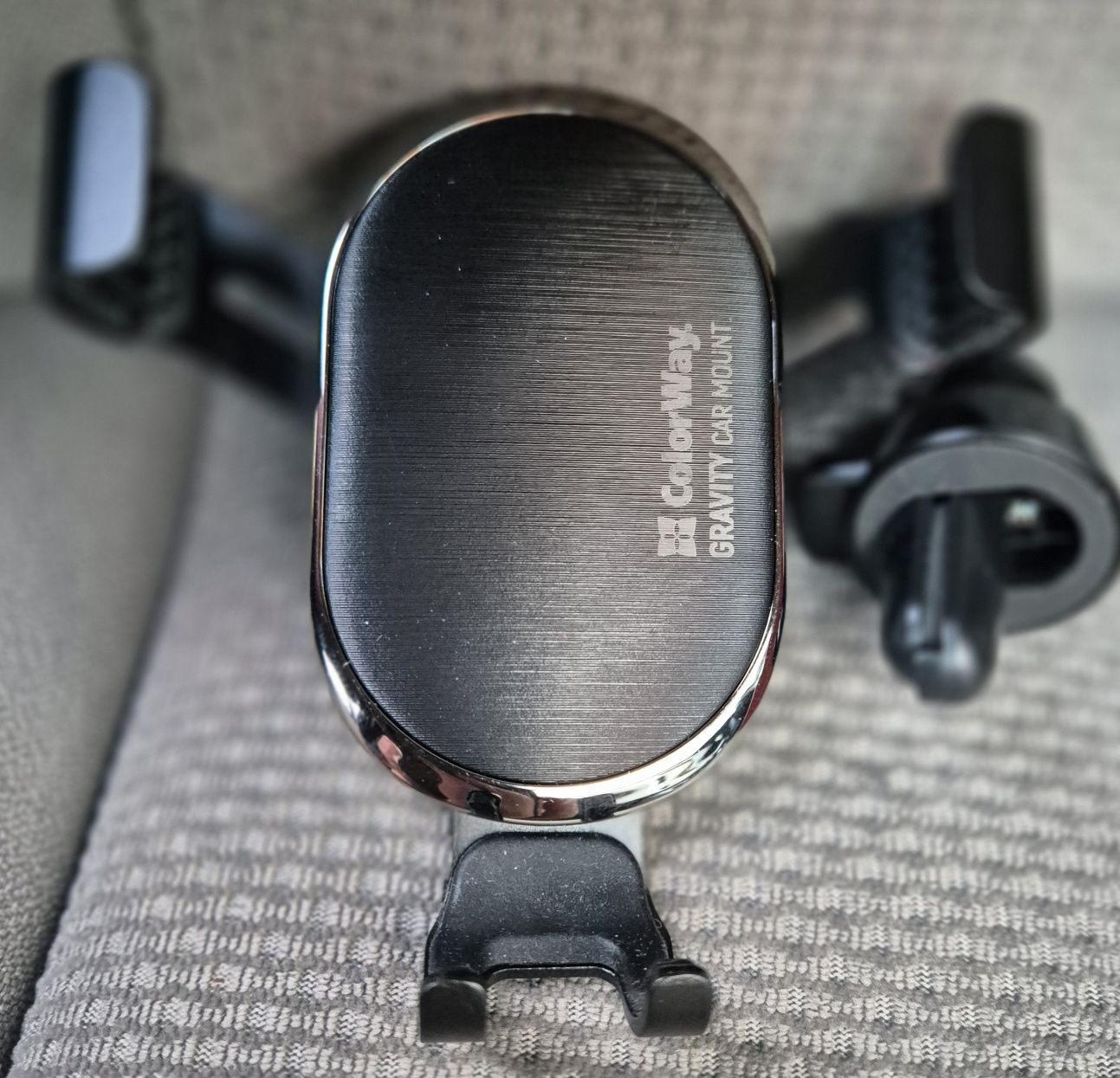 Автотримач для мобільного телефону ColorWay Metallic Gravity Hoвий.