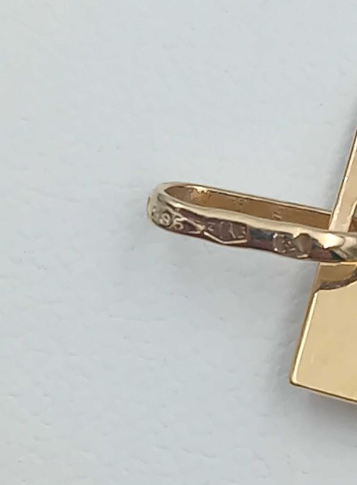 Złota zawieszka 585 Medalik Blaszka z Panem Jezusem NOWA/ Fajne Okazje