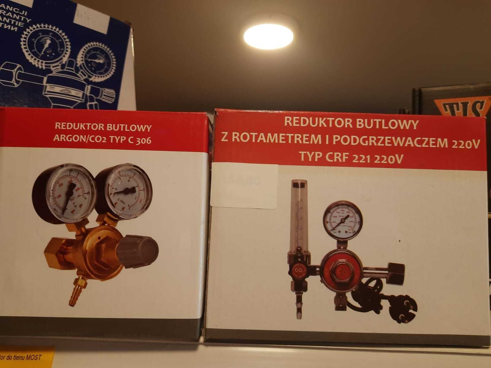 Reduktor butlowy gazu 2 manometry CO2/ARG kod 101430