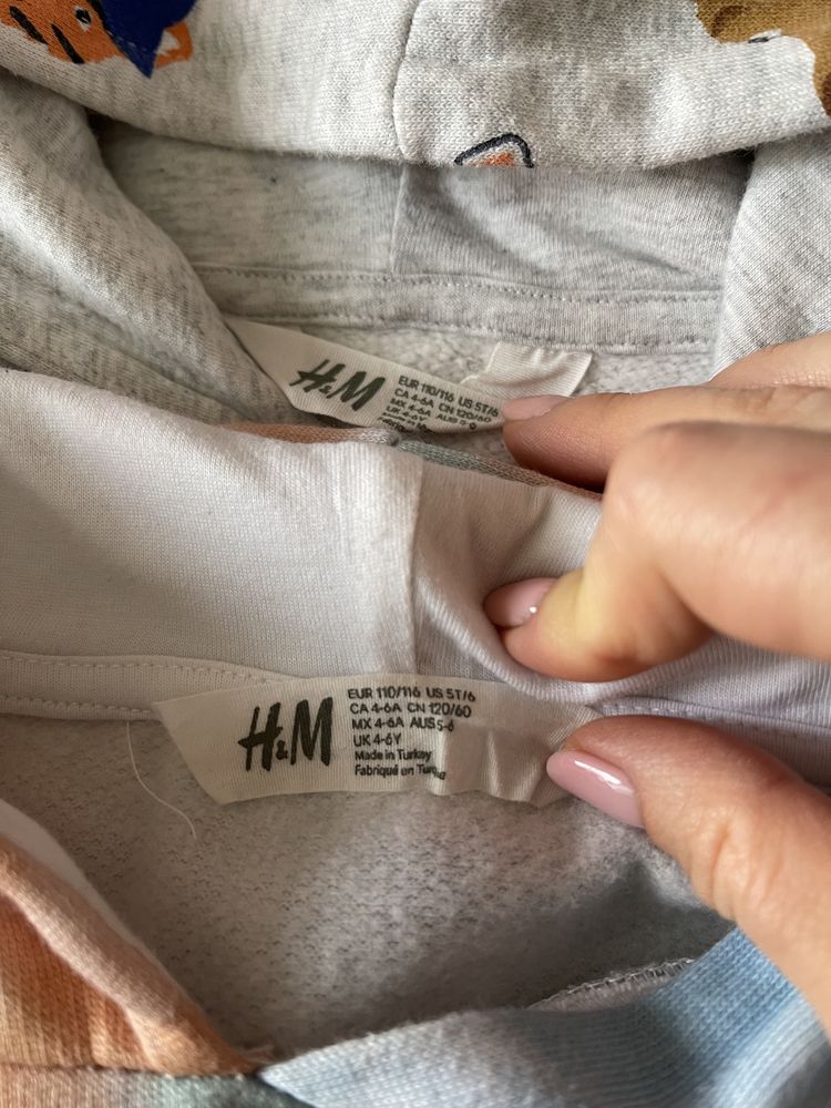 Худи, свитшот, реглан h&m, Gymboree, George 100-122см