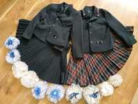 Школьная форма 122 128 юбка пиджак банты школьные