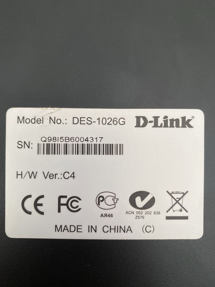 Комутатор D-Link DES-1026G