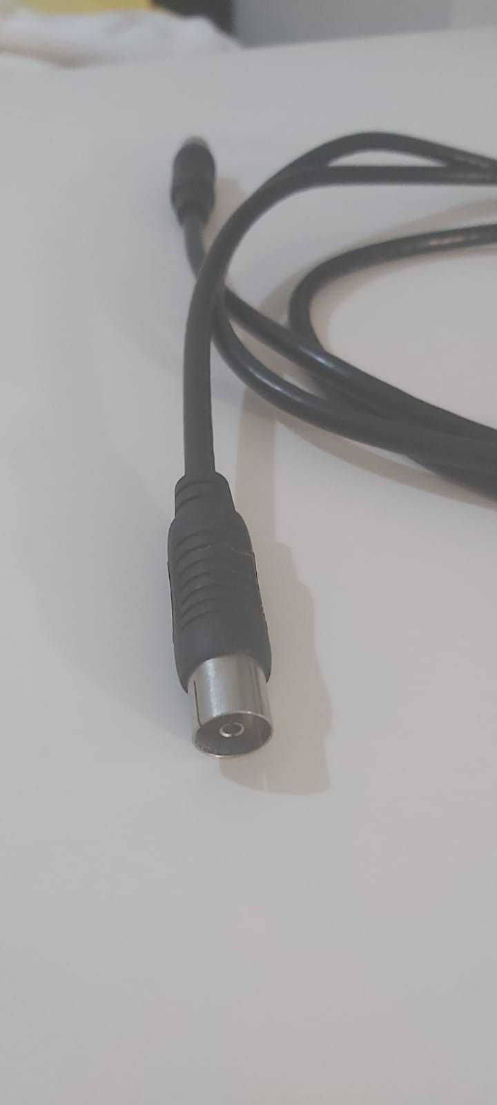 Cabo coaxial sem adaptador macho/fêmea (Cabo Antena) - 1,5m