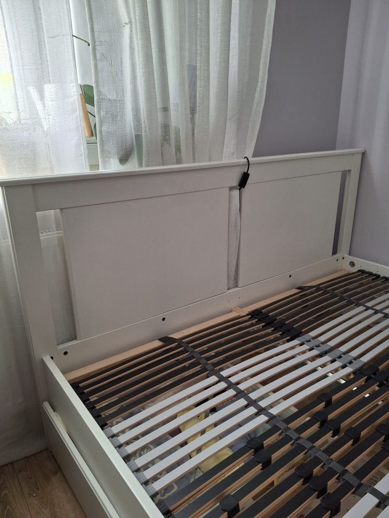 Łóżko białe ikea Songesand 160x200