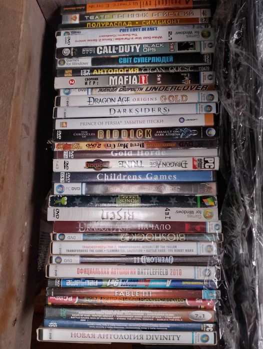 dvd диски с играми . разные