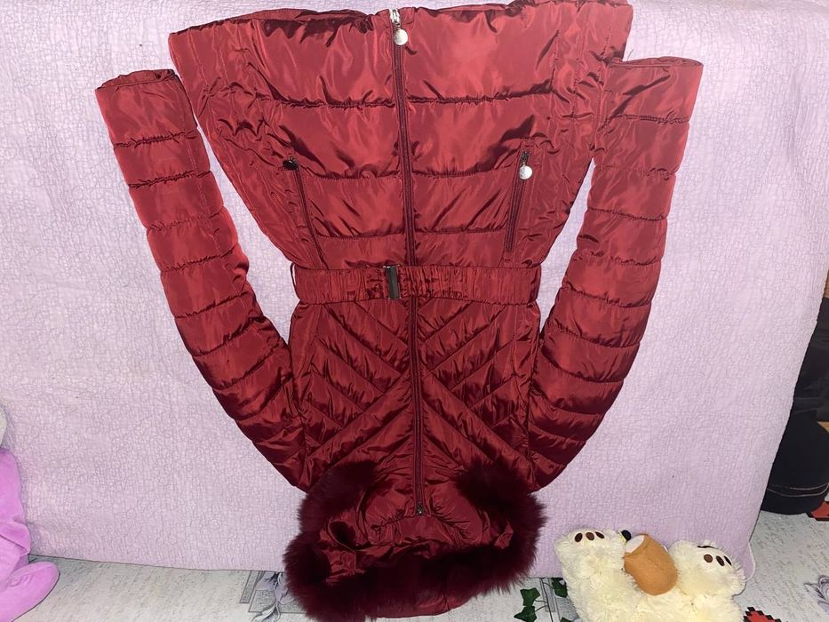 Куртка зимова з поясом