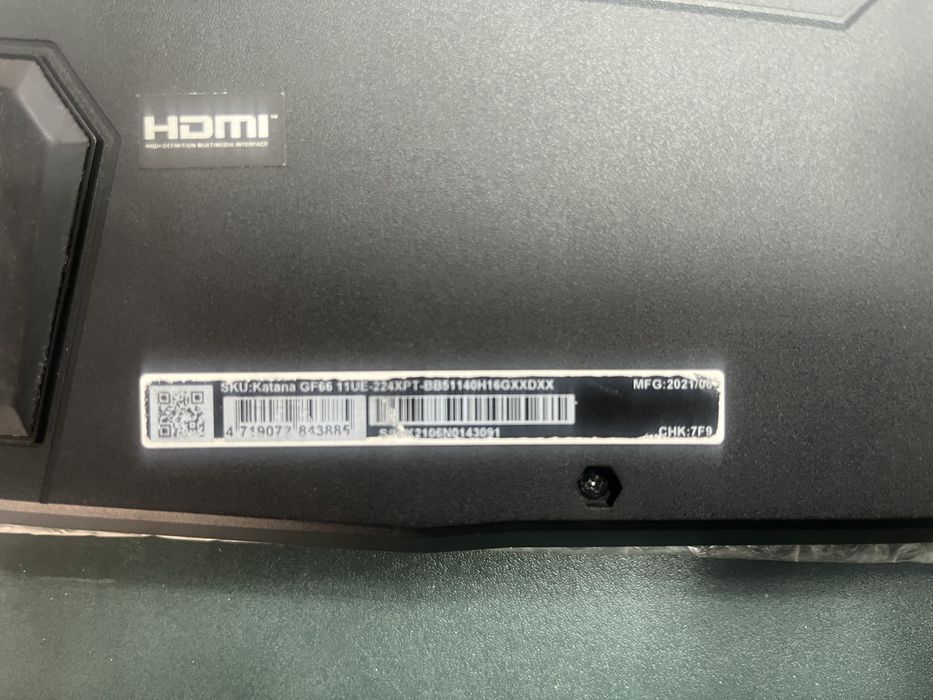 Motherboard MSI Katana GF66