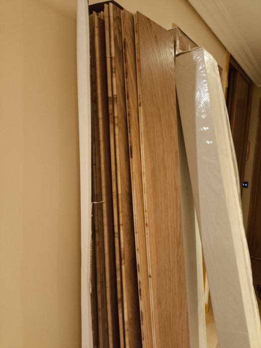 Chão em contraplacado cor carvalho