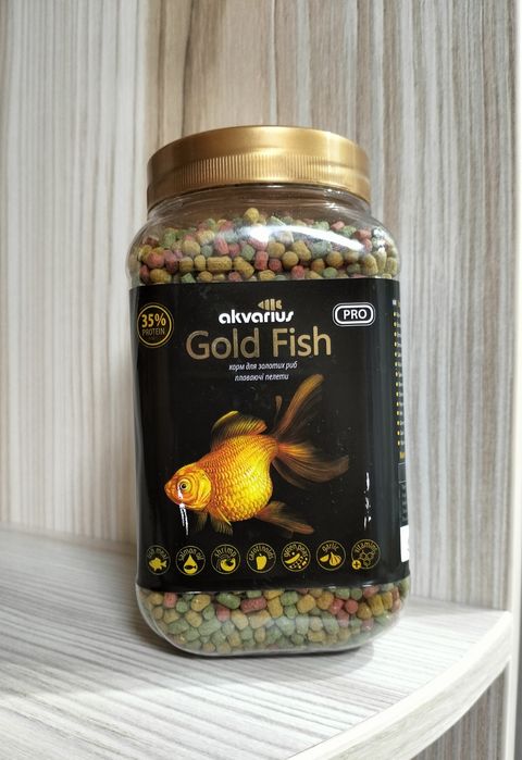 Корм "Akvarius Gold Fish" для золотих риб плаваючі пелети