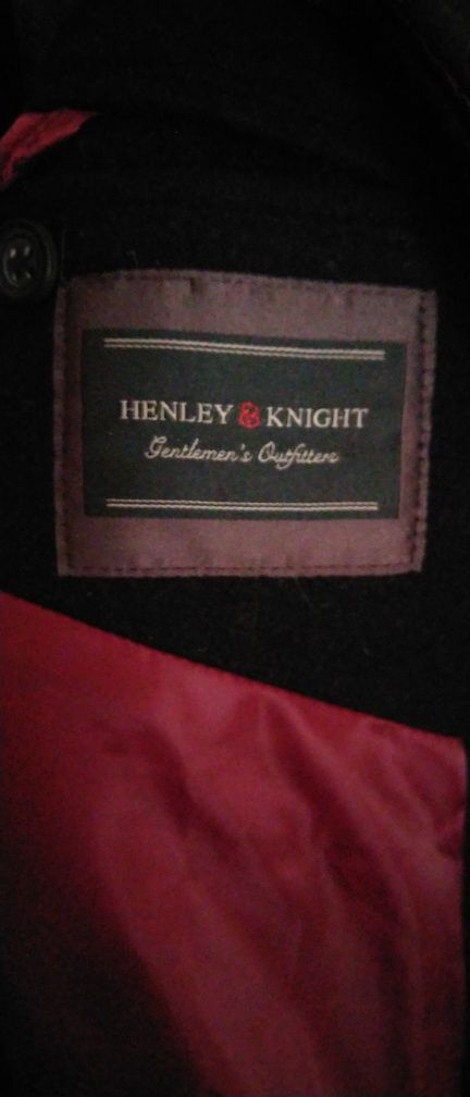 Пальто чоловіче мужское Henley & Knight чорне XL