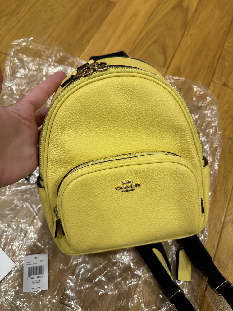 Coach court mini backpack портфель сумка рюкзак міні шкіра kors karl