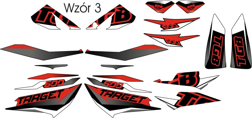 Naklejki TGB Target 600 Okleina