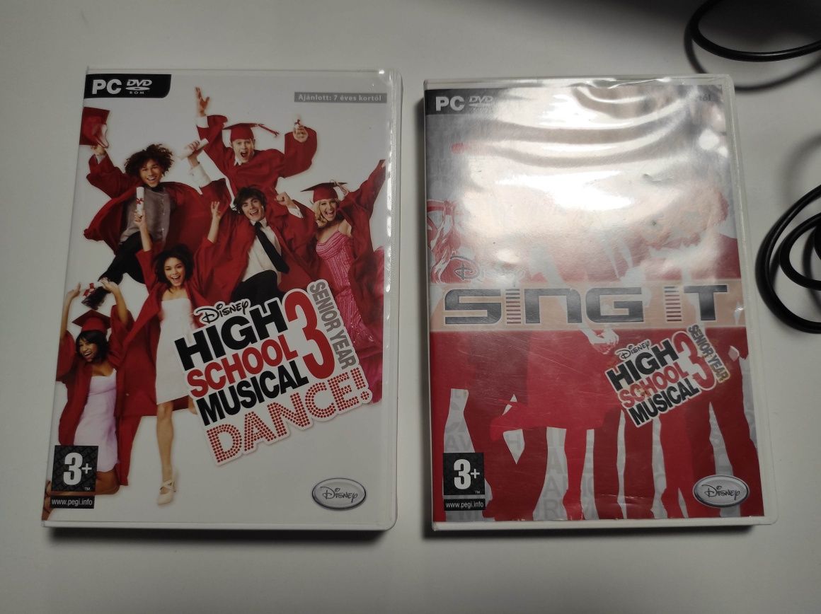High school musical dance oraz sing it gry muzyczne zestaw mikrofon
