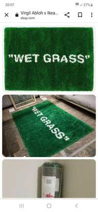 dywan IKEA x Virgil Abloh Markerad WET GRASS