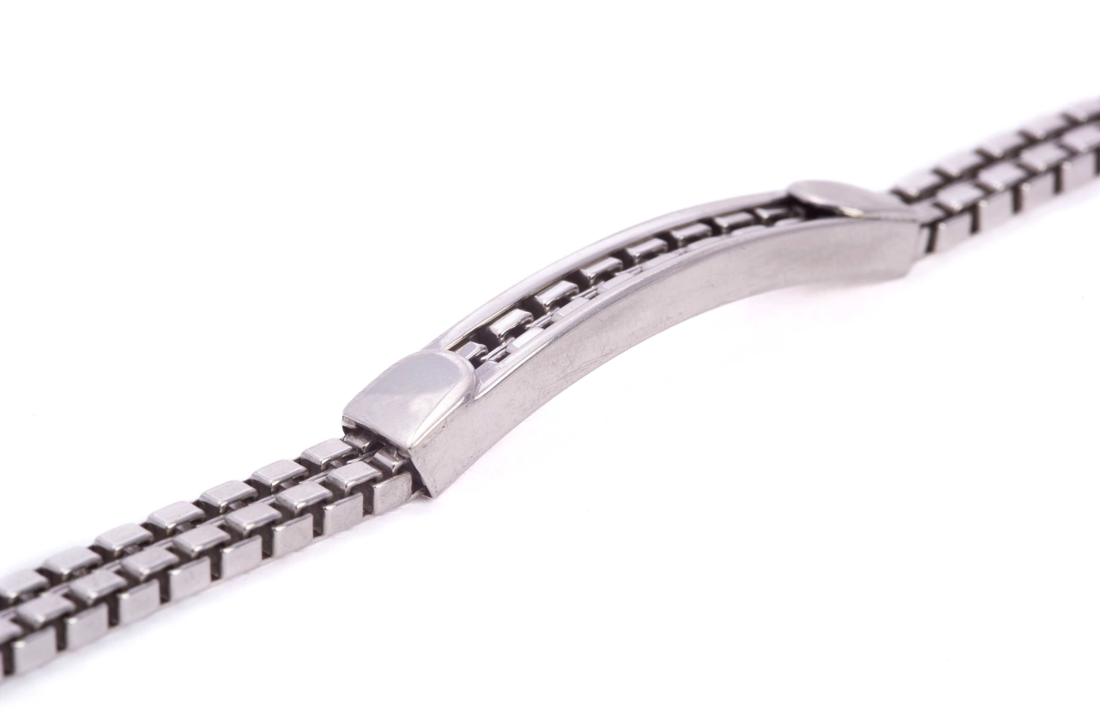Srebrna bransoletka uniwersalna o długości 22 cm 439/25