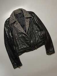 Женская косуха Dolce & Gabbana leather jacket