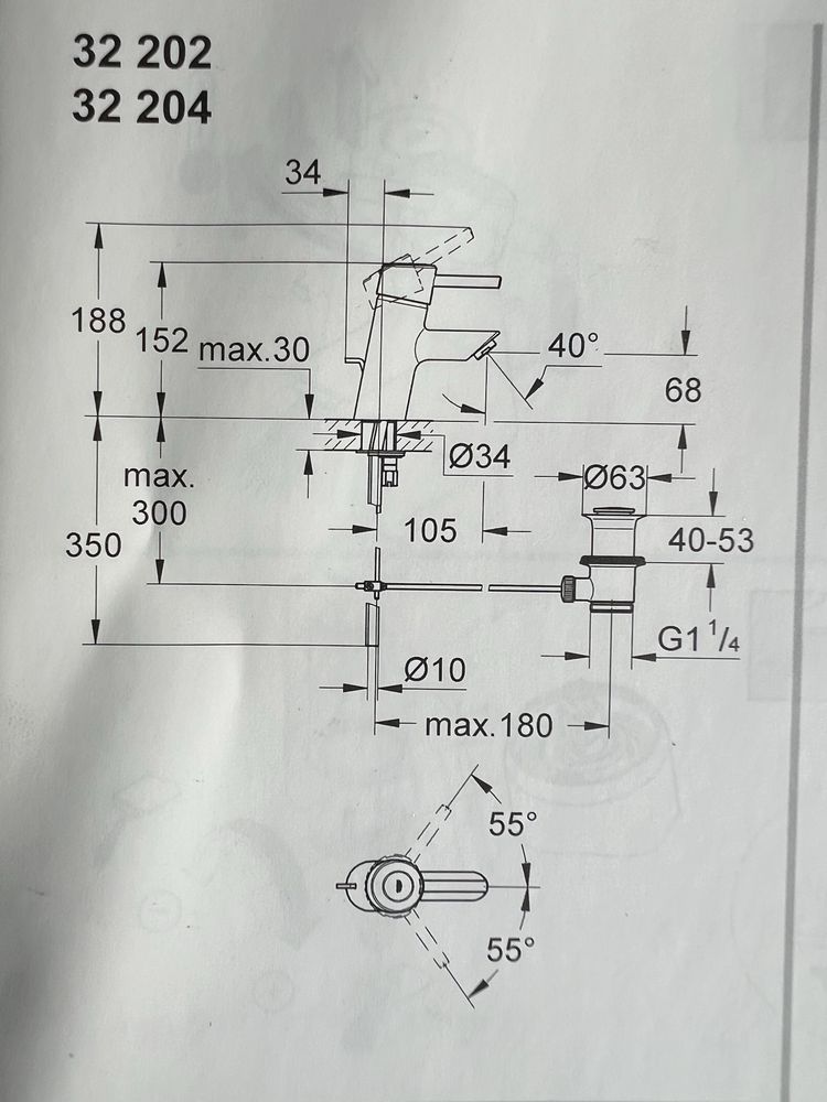 Bateria Concetto GROHE®