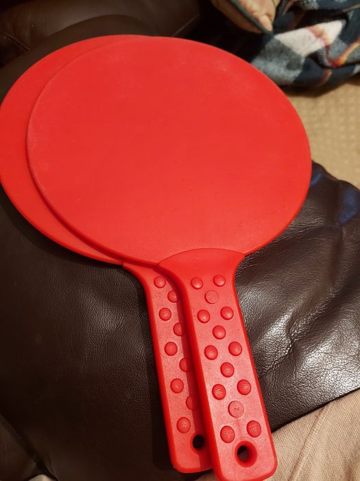 Raquetes de praia Vermelhas da Coca-Cola.