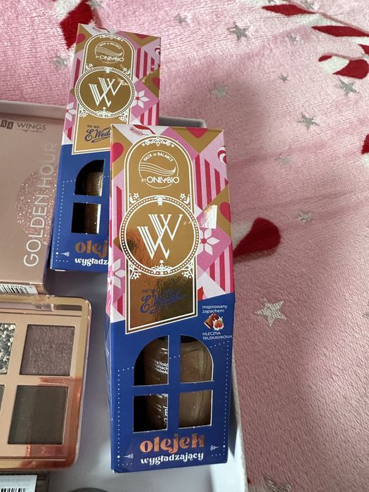 Zestaw kosmetyków nowych revolution rimmel everybody onlybio fluff itp