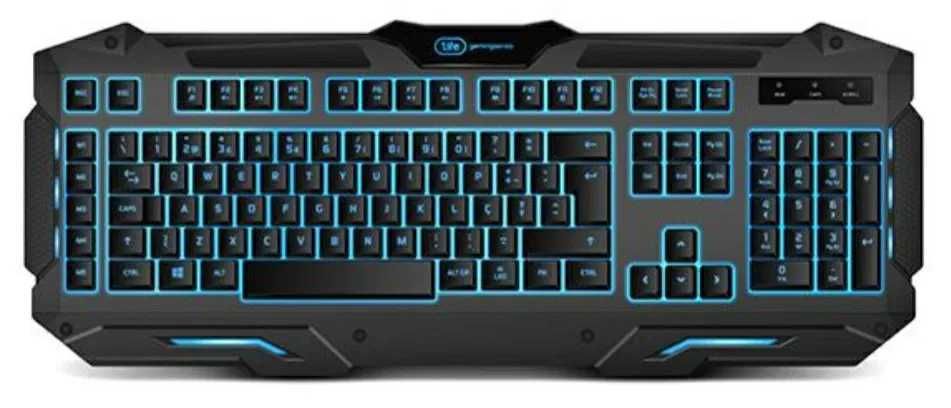 Combo: Teclado mecânico + rato computador RGB (com fios)