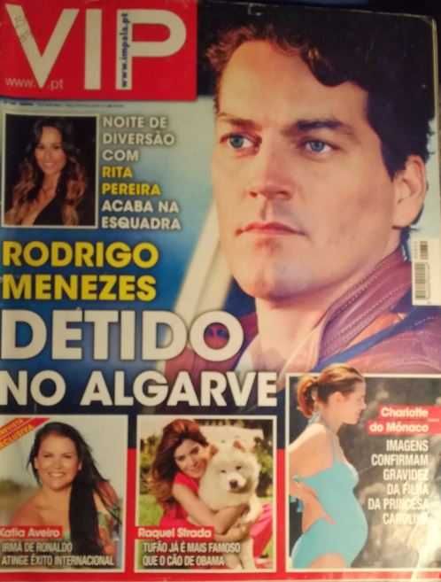 Revista VIP com 12 anos Rodrigo Menezes e Rita Pereira o escandalo