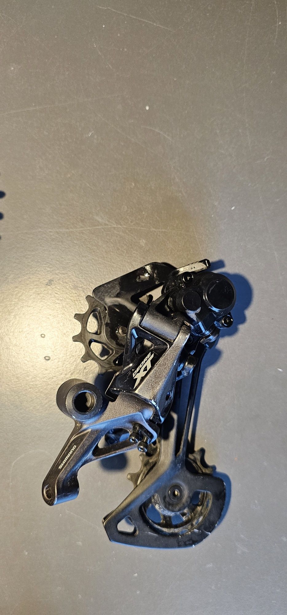Komplet komponentów Shimano XT – przerzutka, manetka, korba, hamulce