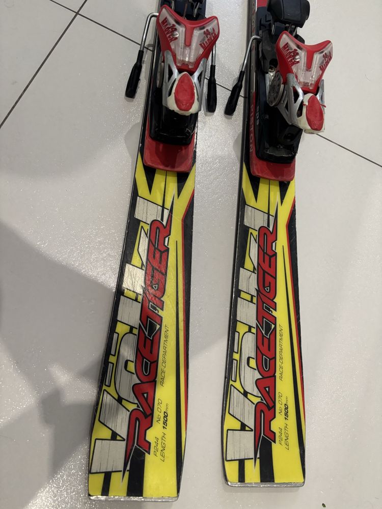 Narty VOLKL Racetiger SL Racing 150cm + płyta Marker Piston + wiązania