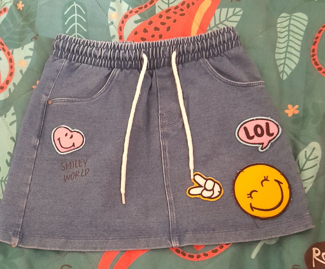 Spódnica jeansowa dla dziewczynki 116 cm