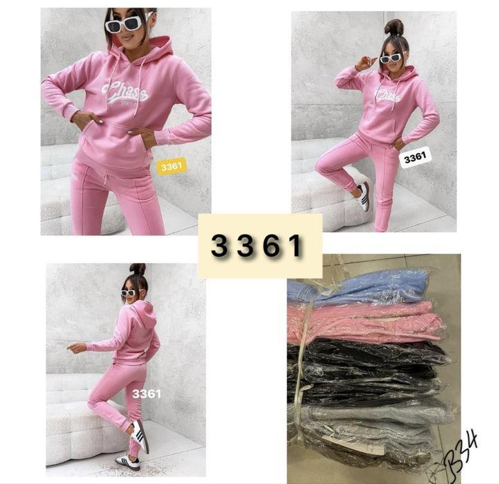 Komplet dresowy bluza z kapturem i spodnie