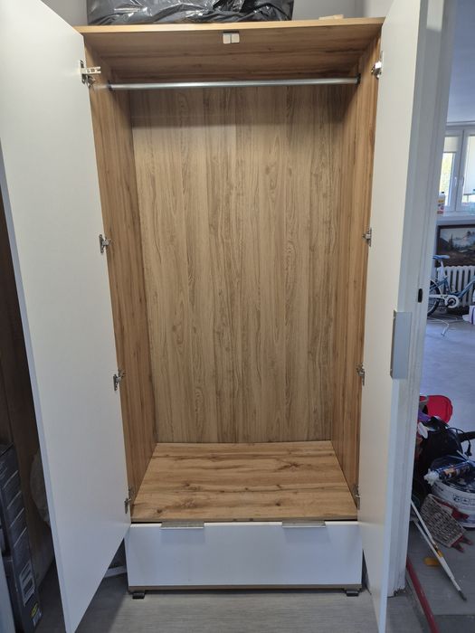 Pilne Szafa Zele Black Red White z szufladą