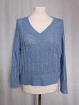 Fioletowo niebieski sweter oversize