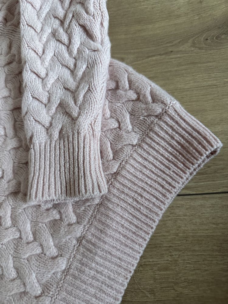 Off shoulder z wełną sweter z odkrytymi ramionami