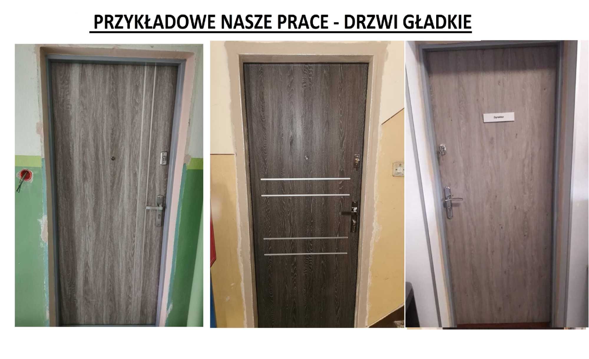 Drzwi zewnętrzne wejściowe do mieszkań z MONTAŻEM,  blok okazja !