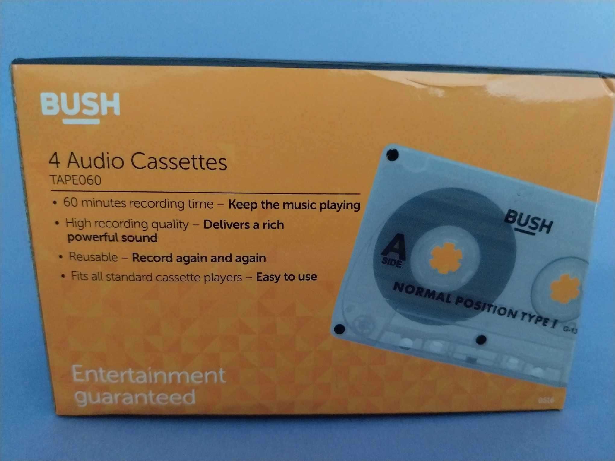 BUSH 4 pack NOWE kasety magnetofonowe - BOX