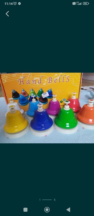 Dzwonki diatoniczne naciskane NOWE dzwoneczki instrument muzyczny dla