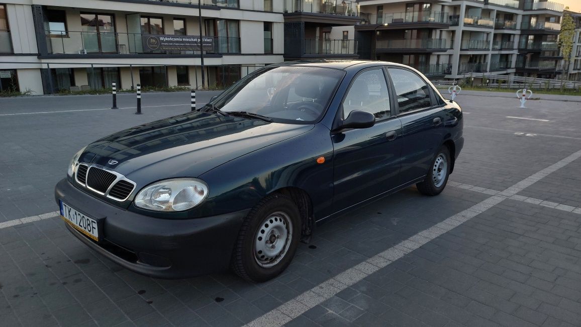 Lanos Daewoo garażowany butelkowa zieleń, bardzo dobry stan techniczny