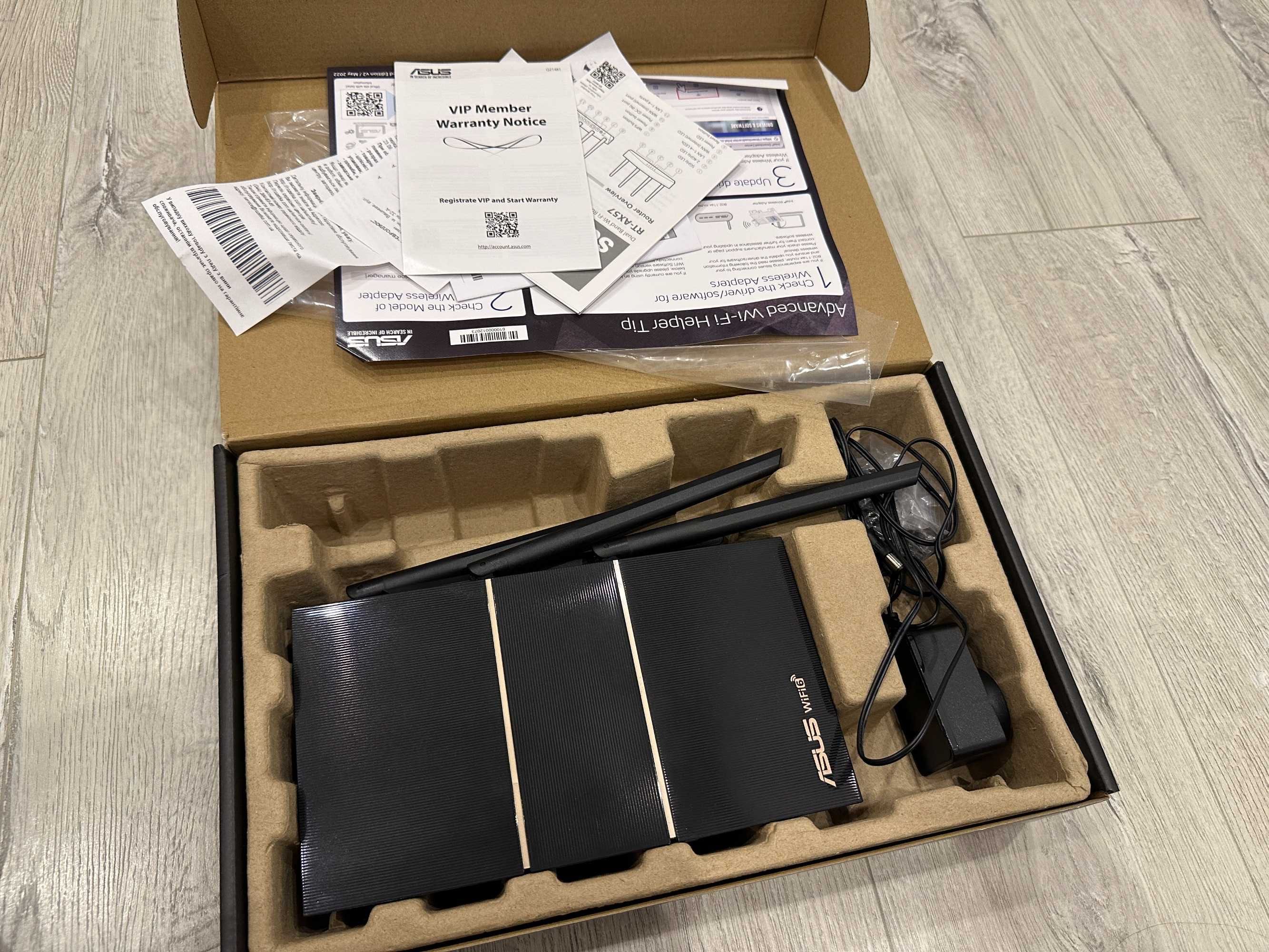 Маршрутизатор Asus RT-AX57 WiFi6/ AX3000/ 1 Гбіт/с (на гарантії)