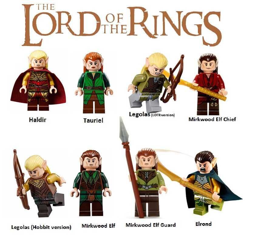 Bonecos minifiguras Hobbit / Senhor dos Anéis nº1 (compatíveis Lego)