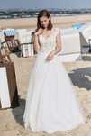 Suknia ślubna Bergamia Annais Bridal by Ola La + halka z kołem + welon