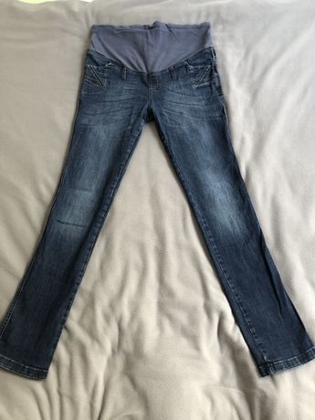 Spodnie ciążowe jeansowe dżinsowe rozm L/XL