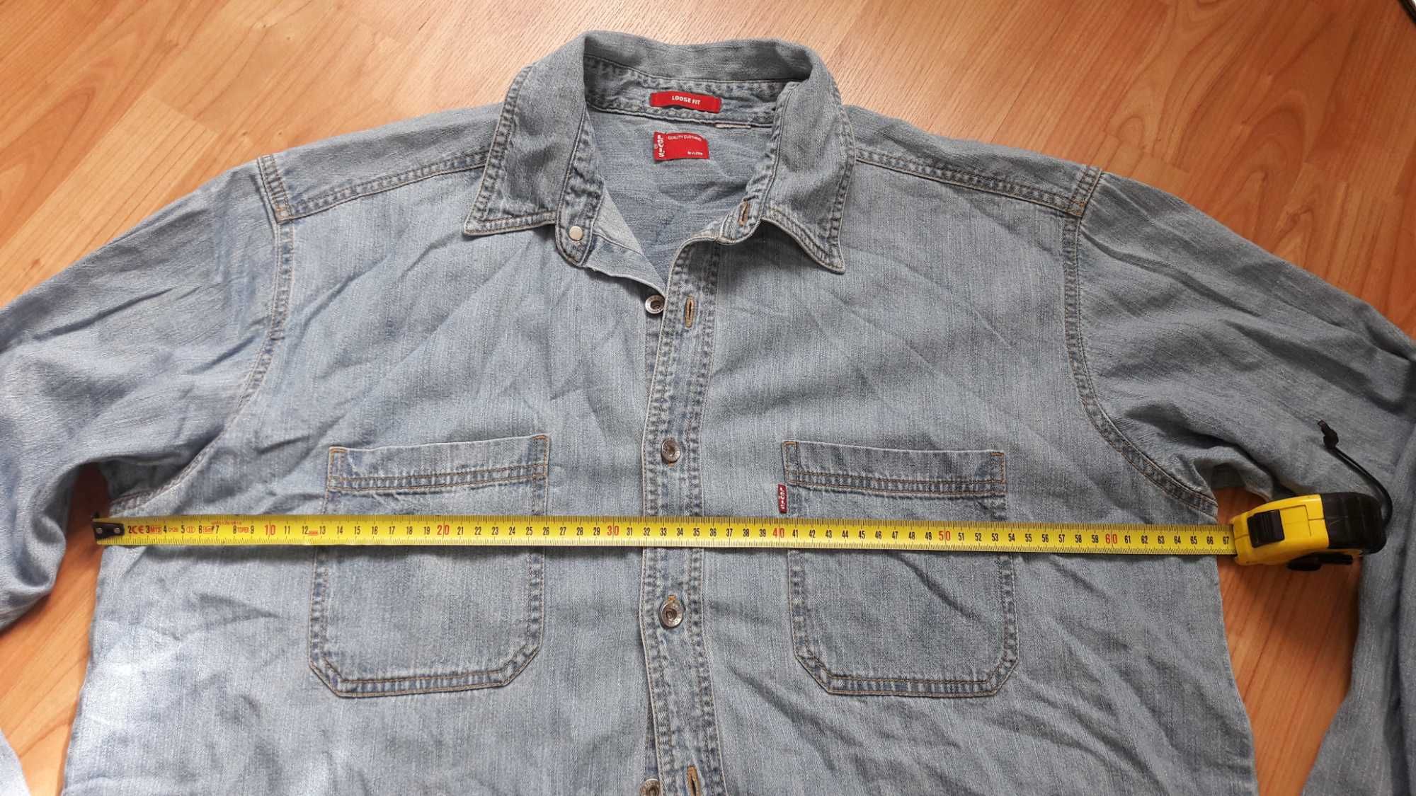 Koszula męska jeans jeansowa Levis Loose Fit XXL