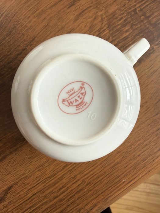 Komplet 5 filizanek porcelanowych Waza made in Poland