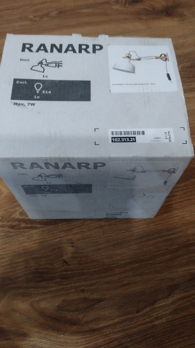 Lampka wisząca kinkiet biały Ikea