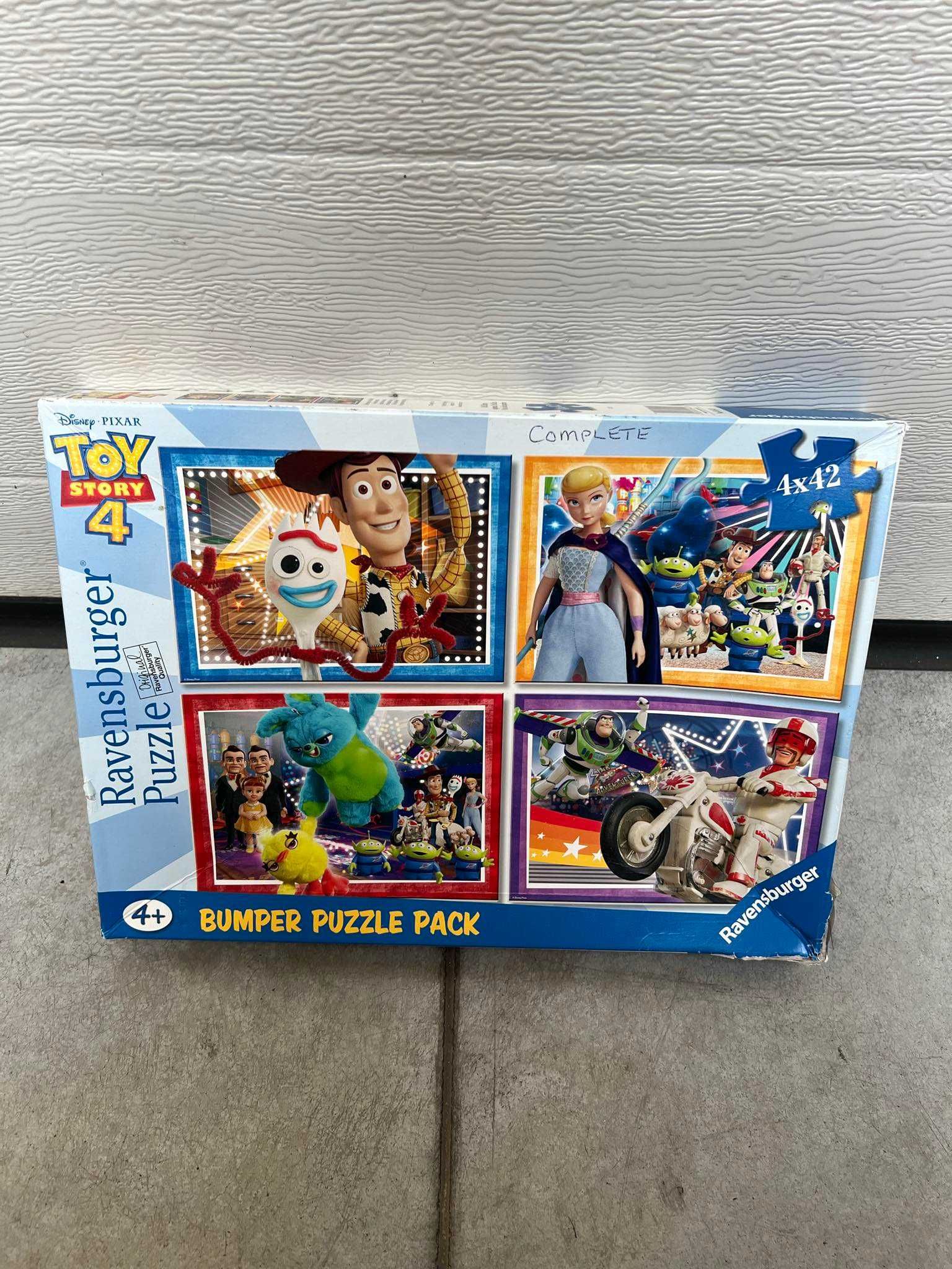 Puzzle układanka - 4 x 42 elementy - bajka Toy Story 4 | Ravensburger