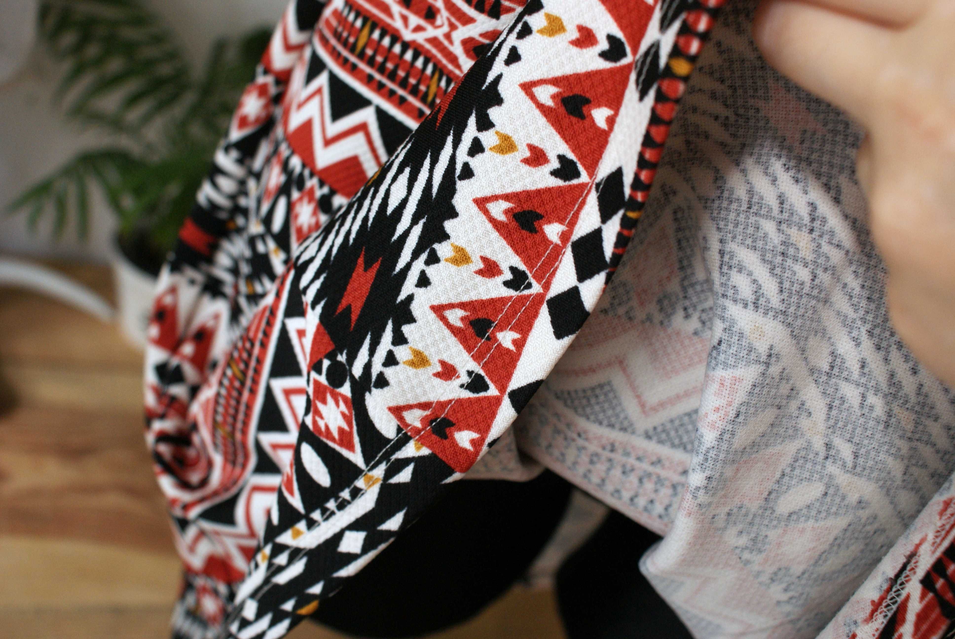 H&M aztec aztecki wzór sukienka paski na plecach 38