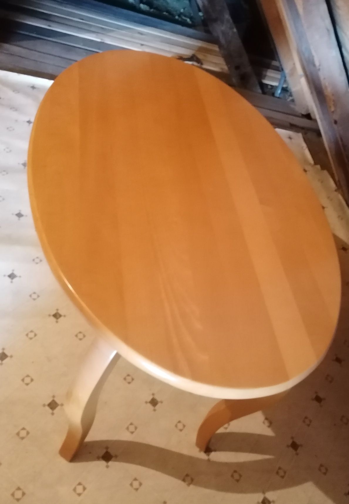 Stół owalny drewniany