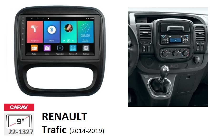 Rádio 2DIN • RENAULT Trafic (2001 a 2019) • NISSAN Primastar • Android