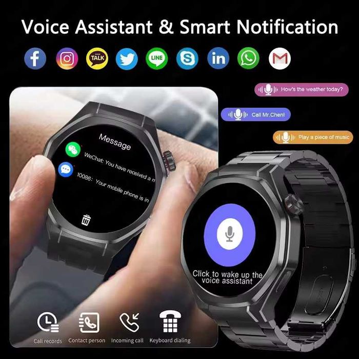 Смарт часы: DT WATCH5 ULTRA. NFC. GPS. Compass. Barometr.