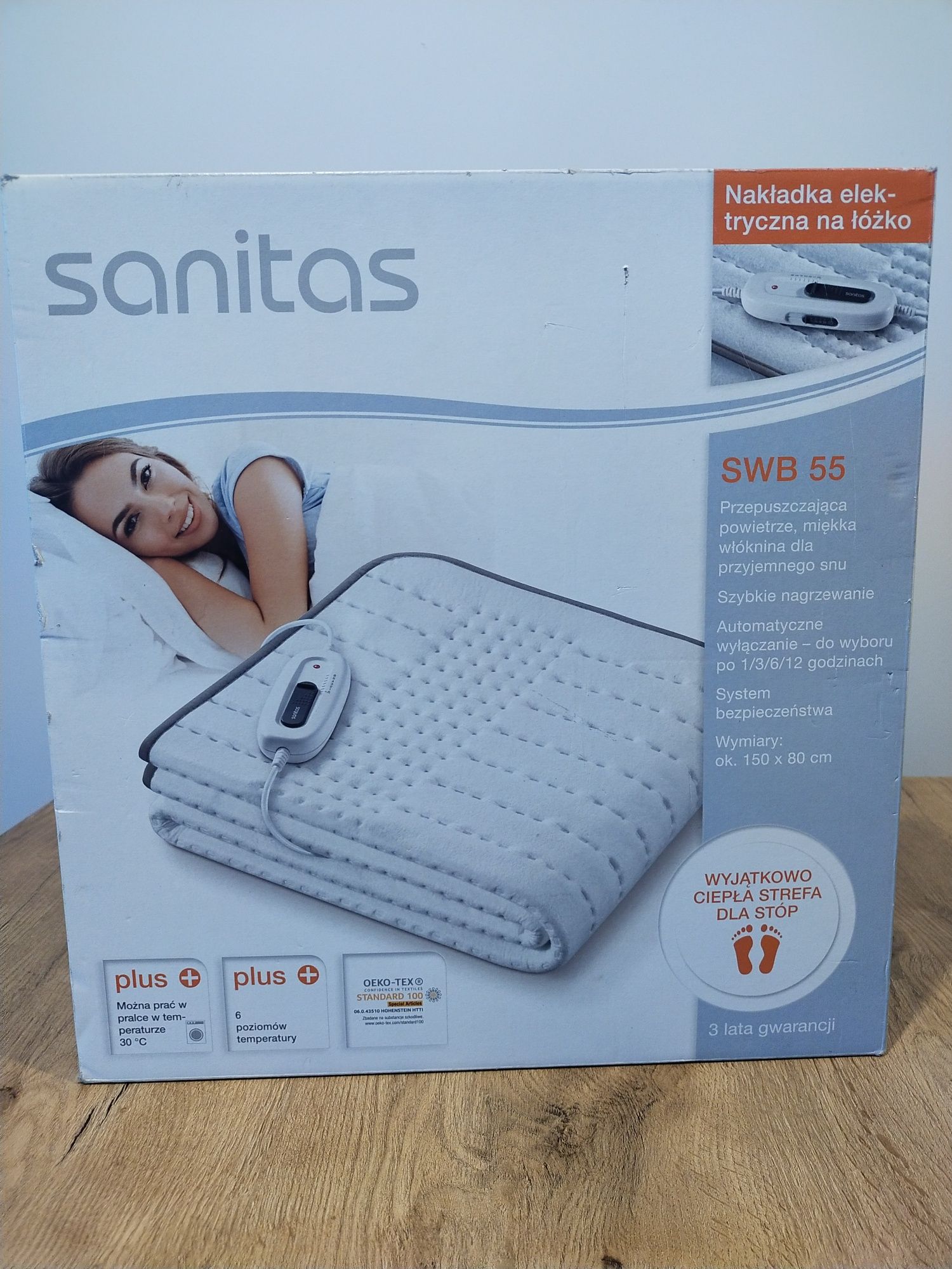 Mata rozgrzewająca na łóżko Sanitas
