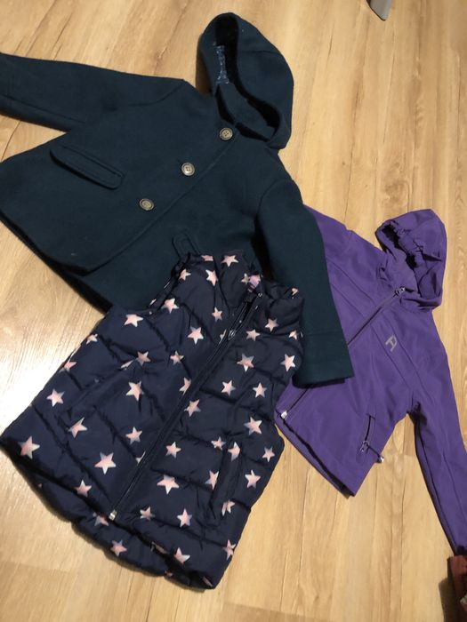 Zestaw kurtka plaszczyk kamizelka 98